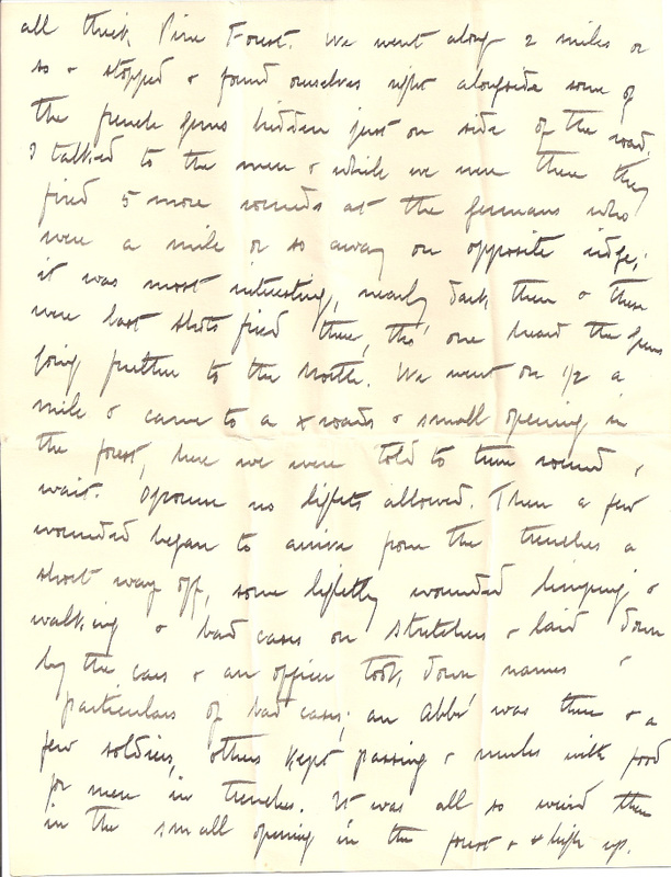 WW1 Letter home March 1915 pg 4
