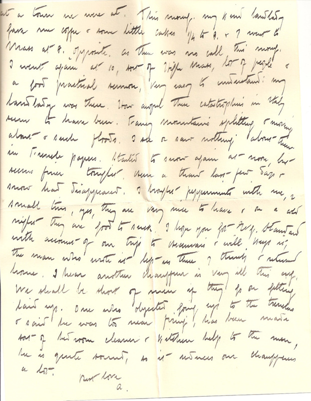 WW1 Letter home 7th March 1915 pg 4