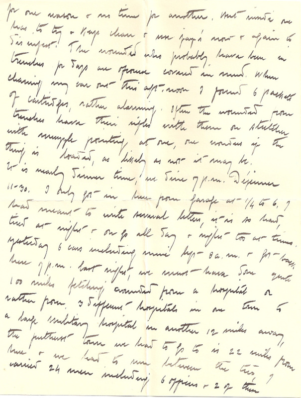 WW1 Letter home 7th March 1915 pg 2