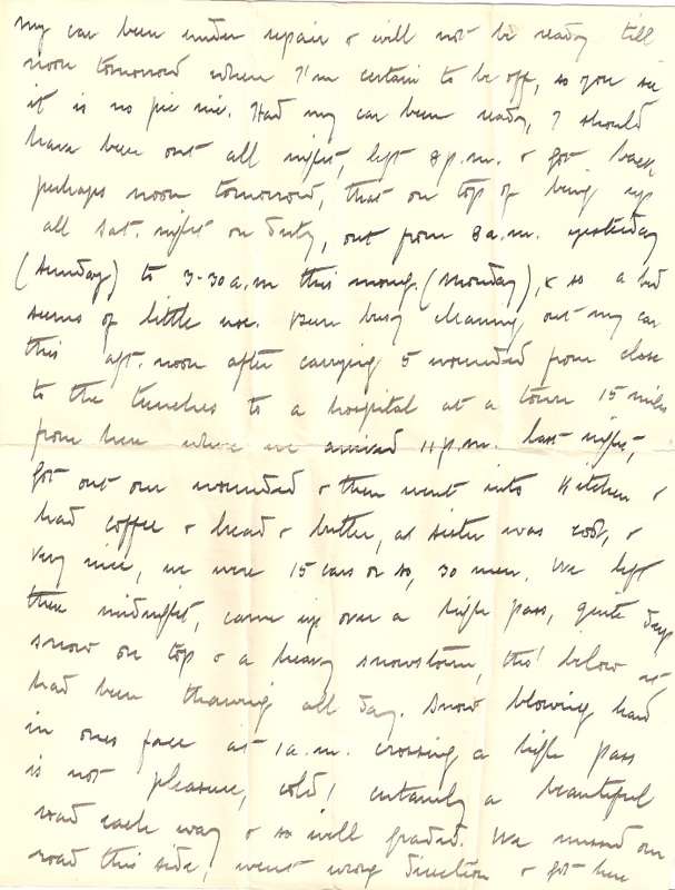 WW1 Letter home March 1915 pg 2