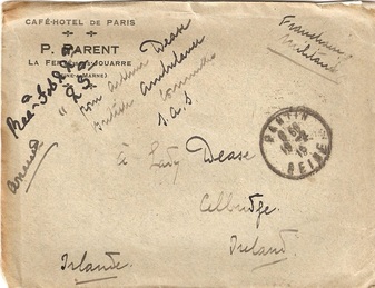 Envelope fro Arthur to his Mother